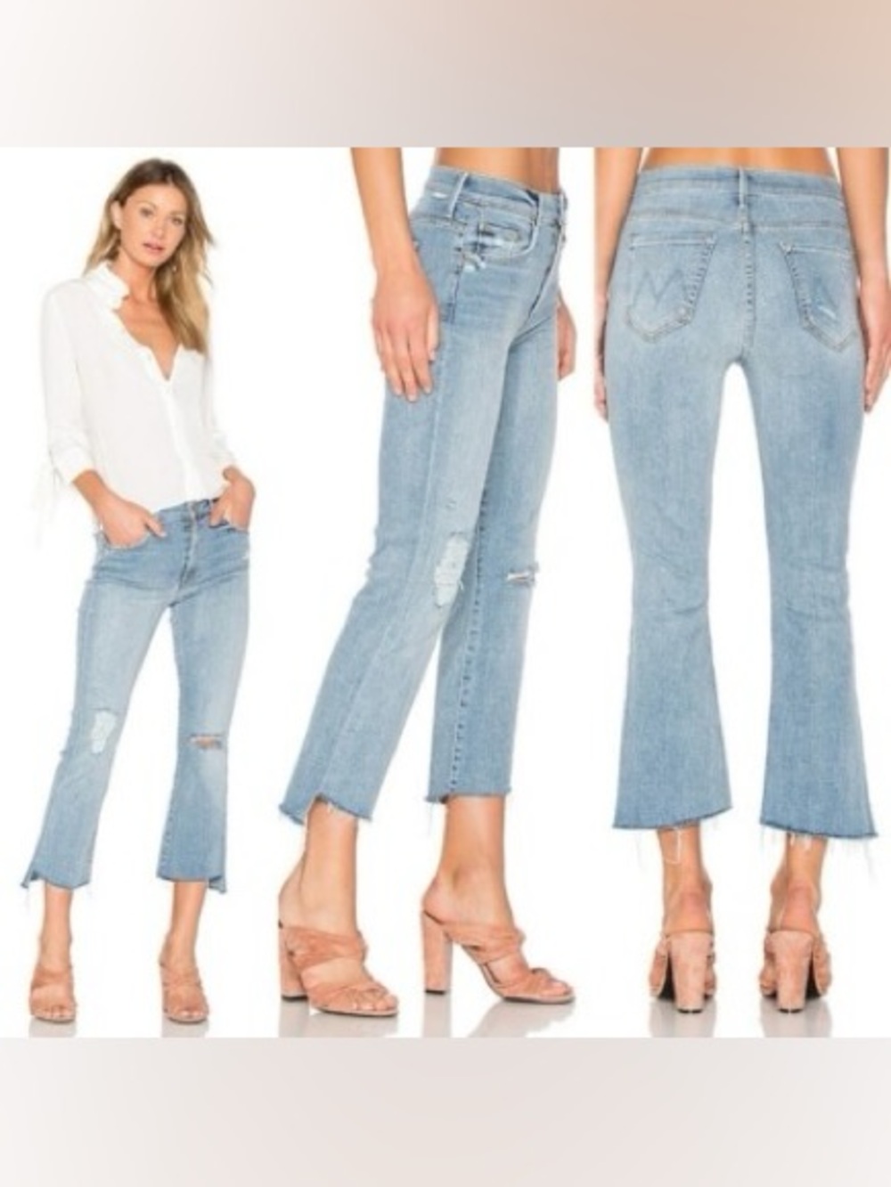 MOTHER Insider Crop Step Fray